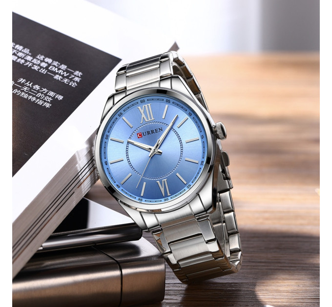 Curren 8423 Silver-Blue