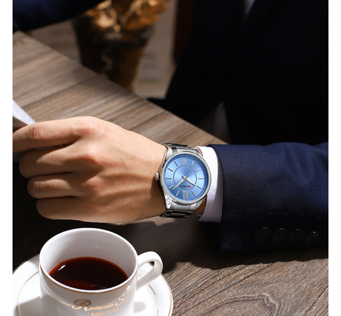 Curren 8423 Silver-Blue