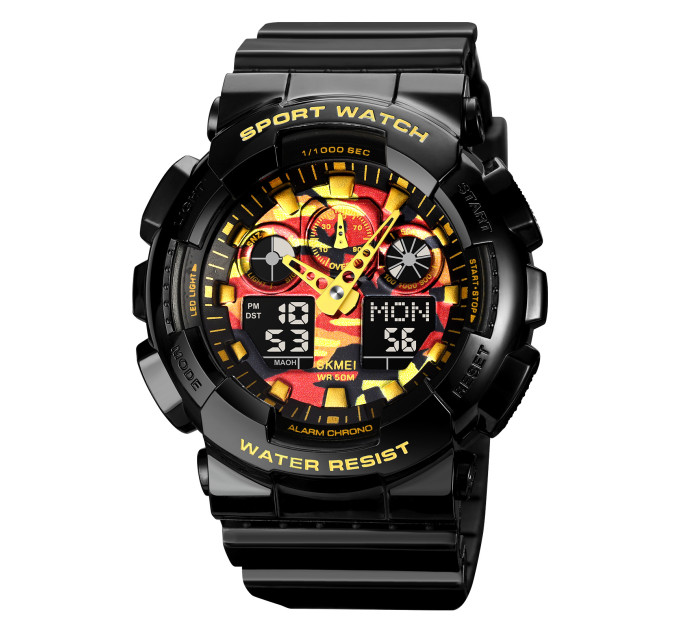 Skmei 1832CMBKGD Black-Gold Camo SALE