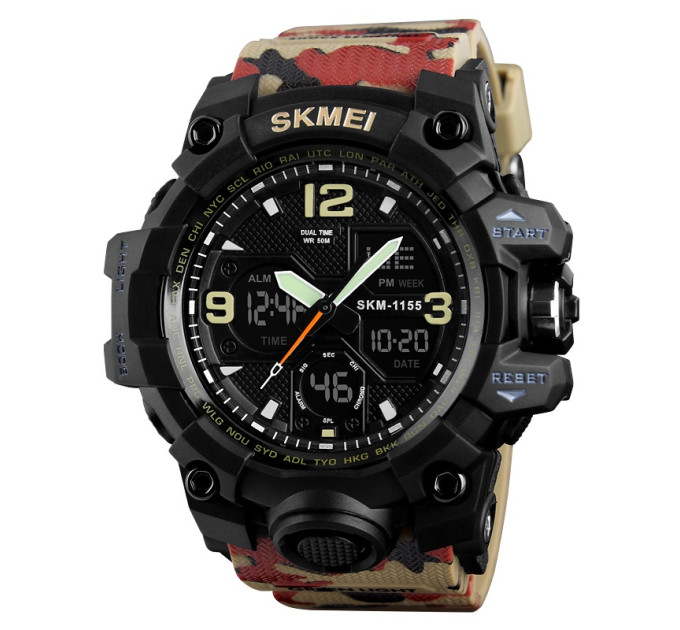 Skmei 1155BCMRD Black-Camo Red