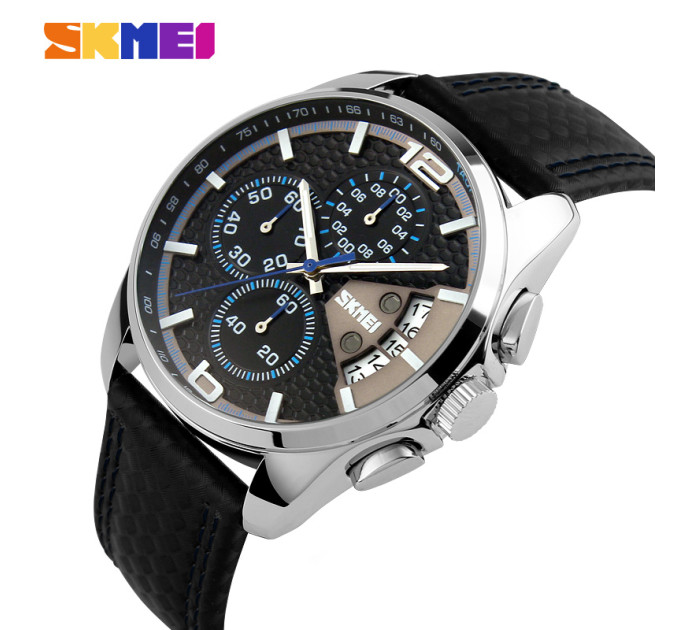 Skmei 9106BU Silver-Black-Blue