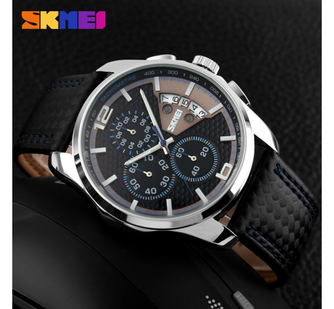 Skmei 9106BU Silver-Black-Blue