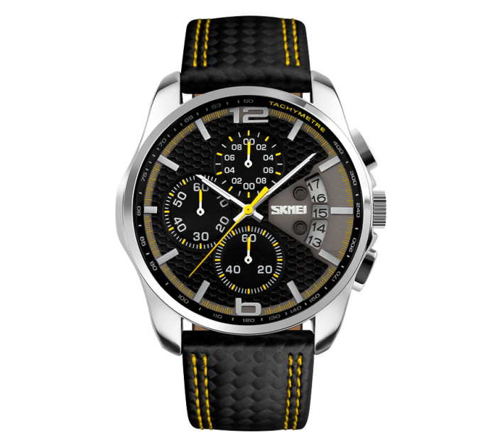 Skmei 9106YL Silver-Black-Yellow SALE