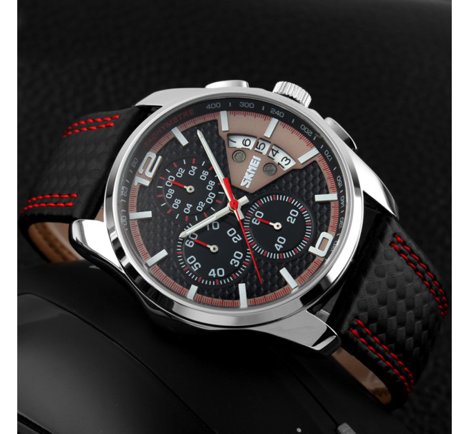 Skmei 9106RD Silver-Black-Red