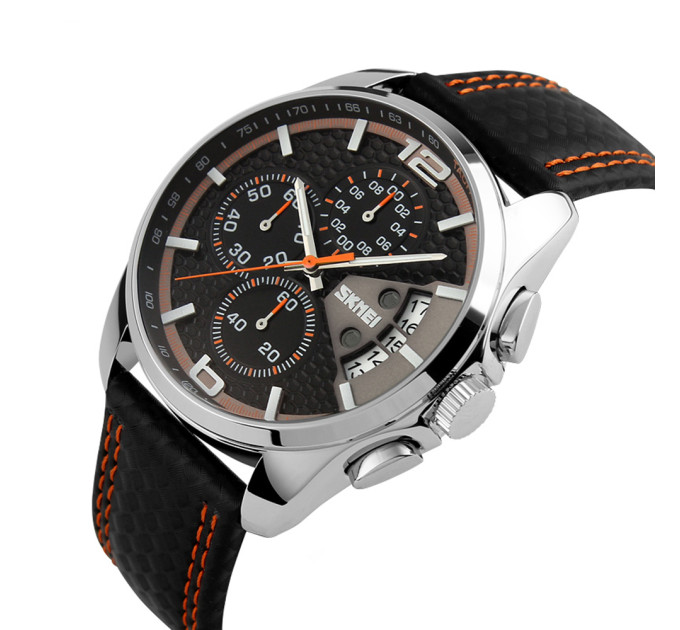Skmei 9106OG Silver-Black-Orange