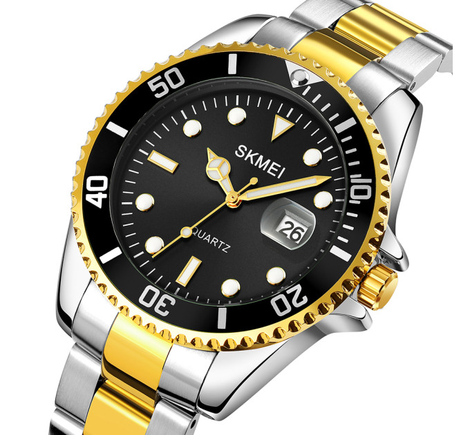 Skmei 1779TGDBK Silver-Gold-Black