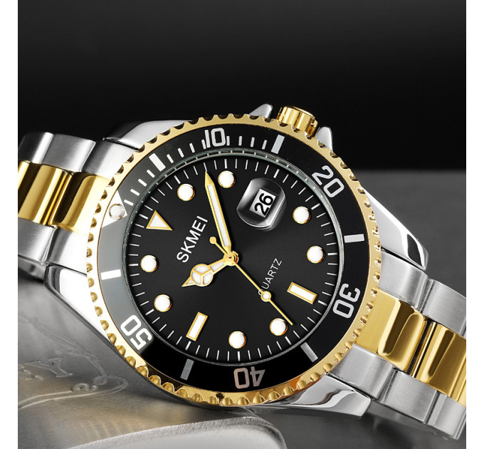 Skmei 1779TGDBK Silver-Gold-Black