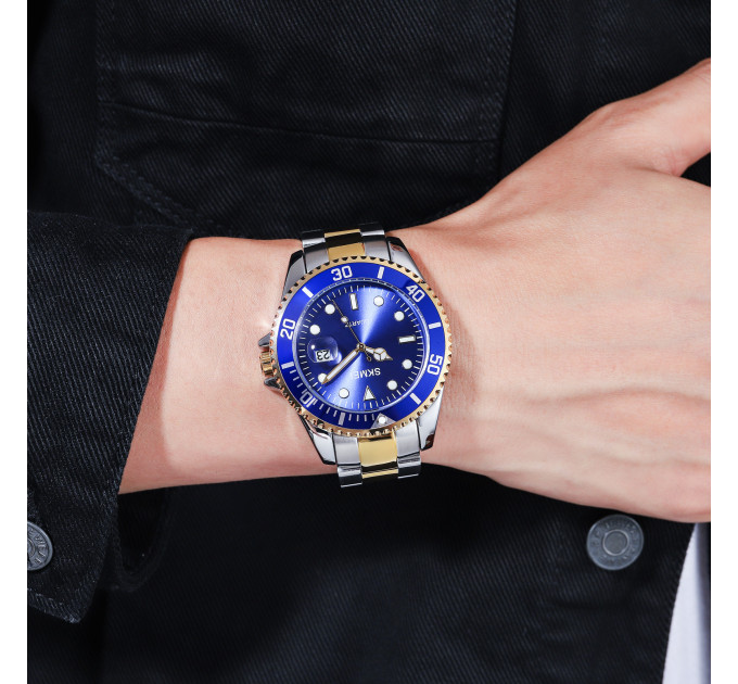 Skmei 1779TGDBU Silver-Gold-Blue