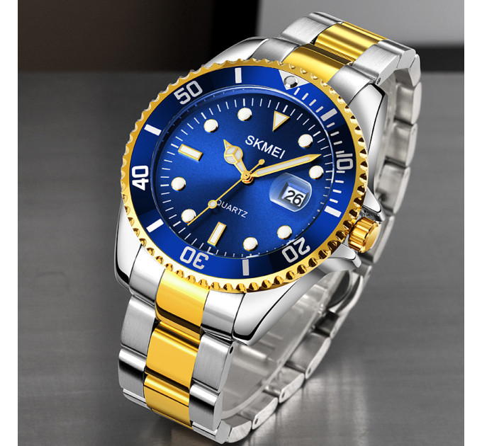 Skmei 1779TGDBU Silver-Gold-Blue