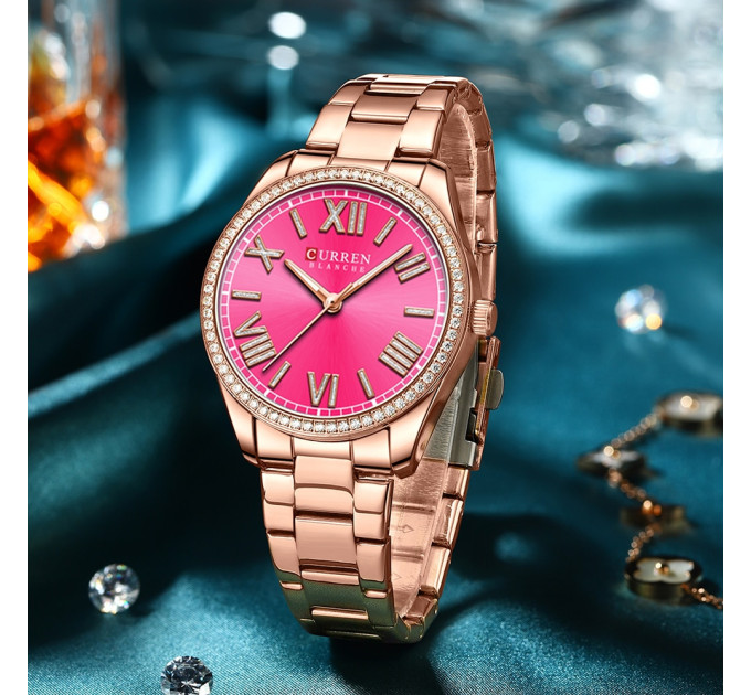 Curren 9088 Rose Gold-Pink
