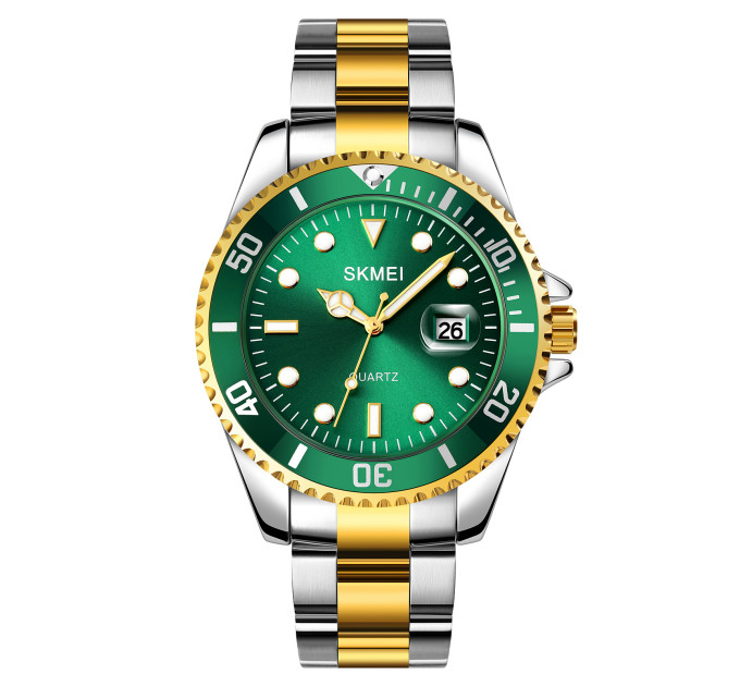 Skmei 1779TGDGN Silver-Gold-Green
