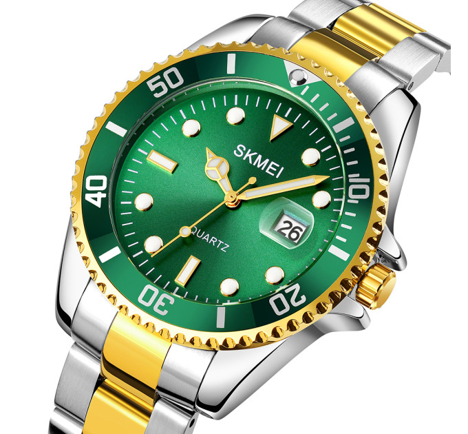Skmei 1779TGDGN Silver-Gold-Green