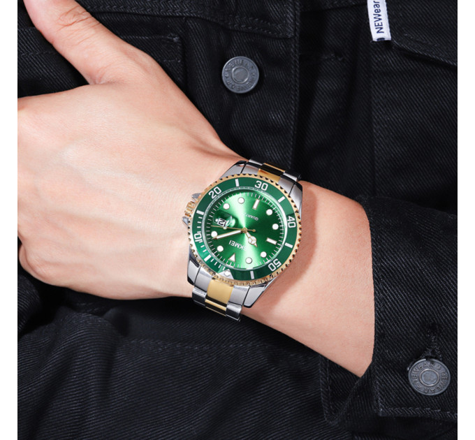 Skmei 1779TGDGN Silver-Gold-Green
