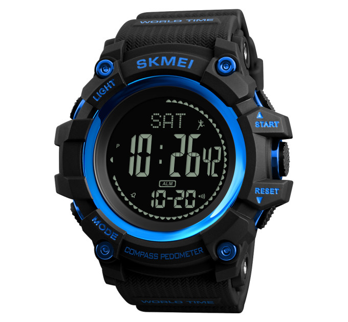 Skmei 1356BU Black-Blue Compass
