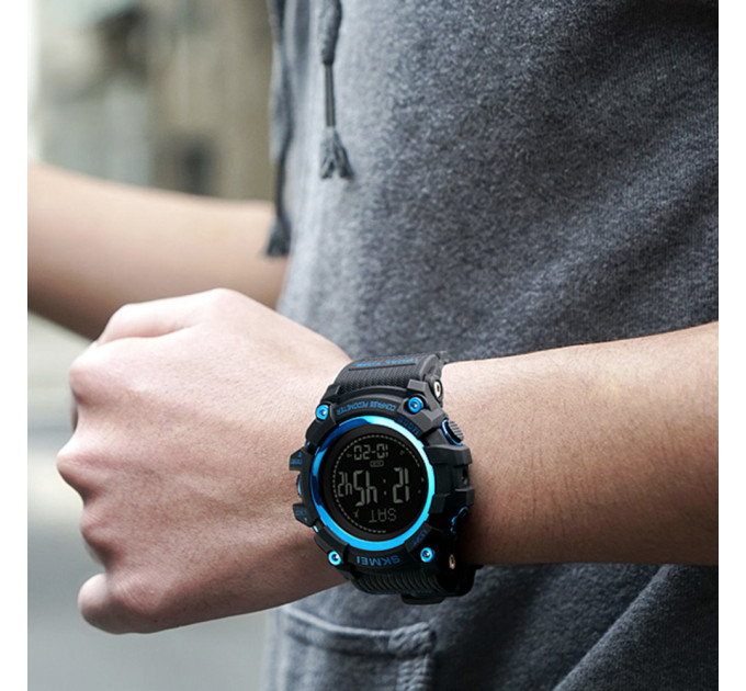 Skmei 1356BU Black-Blue Compass