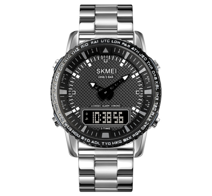 Skmei 1898SIBK Silver-Black SALE