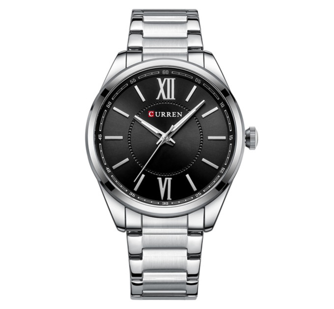 Curren 8423 Silver-Black
