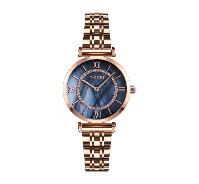 Skmei 9198RGBKH-S Rose Gold-Black Lady