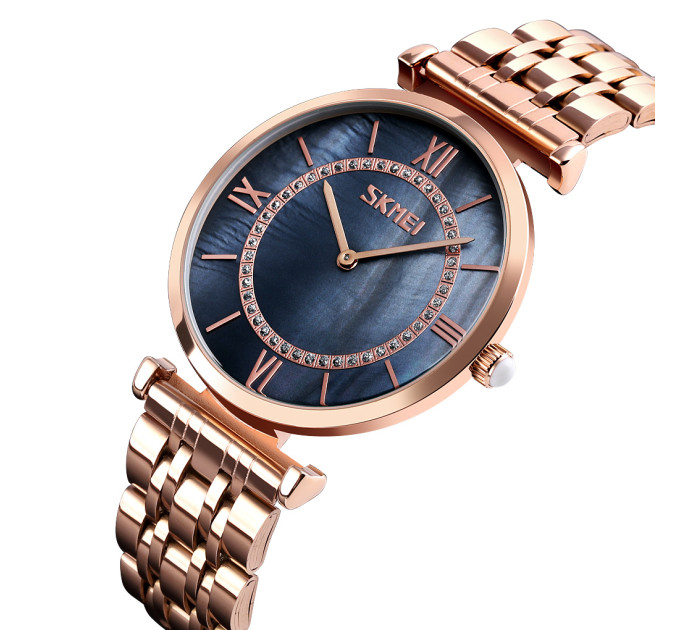 Skmei 9198RGBKH-S Rose Gold-Black Lady