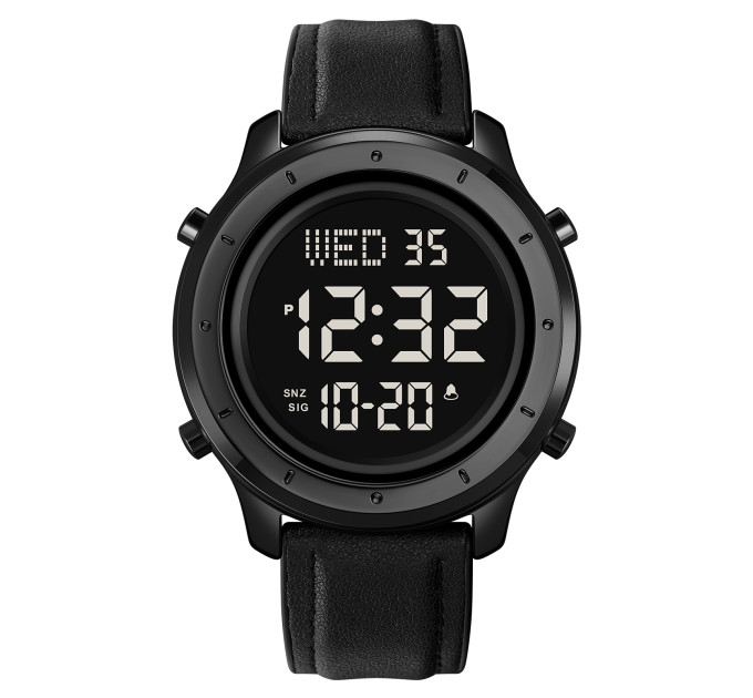 Skmei 1864LBKBK Black-Black Leather SALE