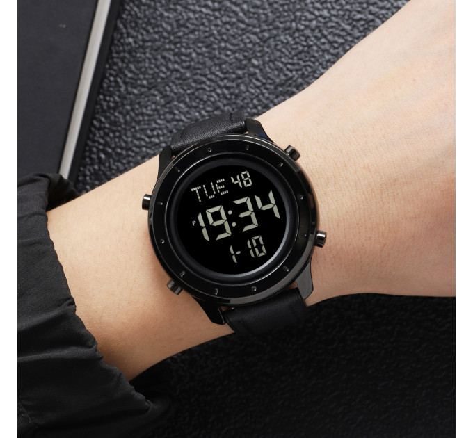 Skmei 1864LBKBK Black-Black Leather SALE