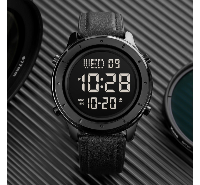 Skmei 1864LBKBK Black-Black Leather SALE