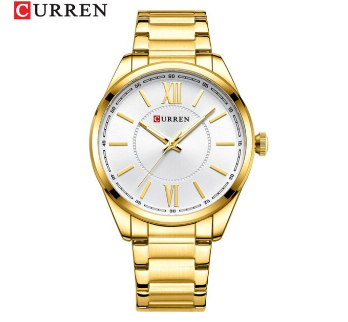 Curren 8423 Gold-White