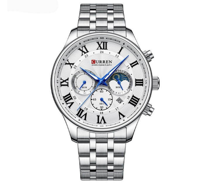 Curren 8427 Silver-White