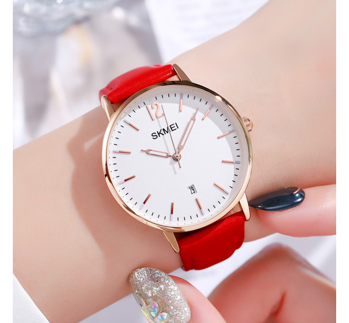 Skmei 1724RGRD Rose Gold-Red