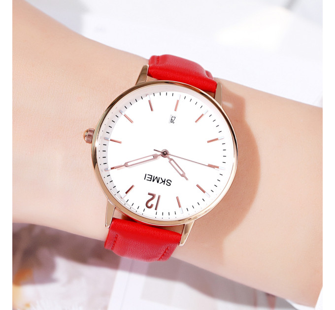 Skmei 1724RGRD Rose Gold-Red