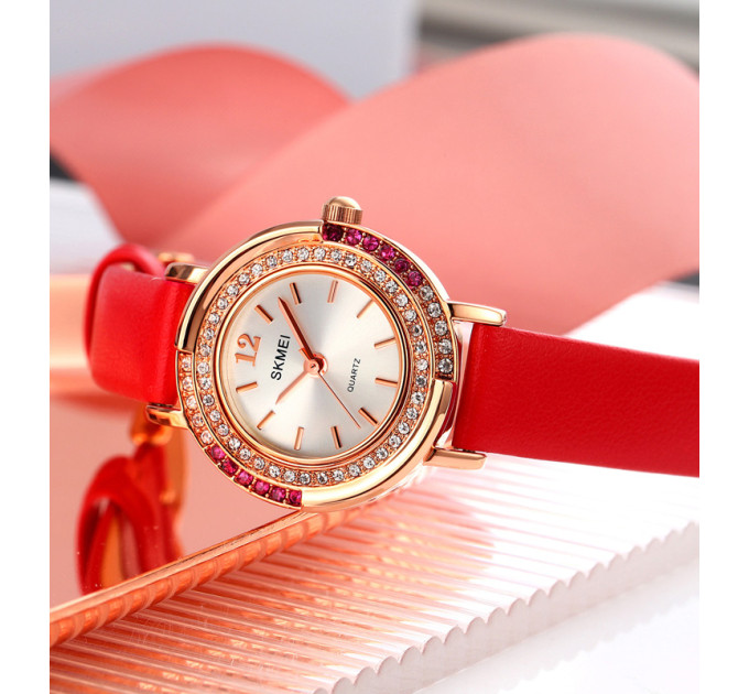 Skmei 1855RGRD Rose Gold-Red