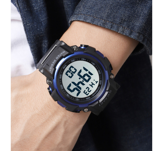 Skmei 1886BUWT Black-Blue-White