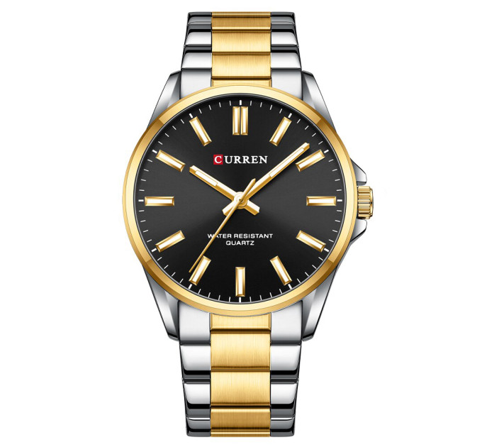 Curren 9090 Silver-Gold-Black