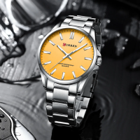 Curren 9090 Silver-Orange
