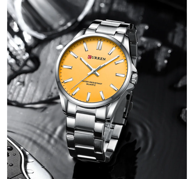Curren 9090 Silver-Orange