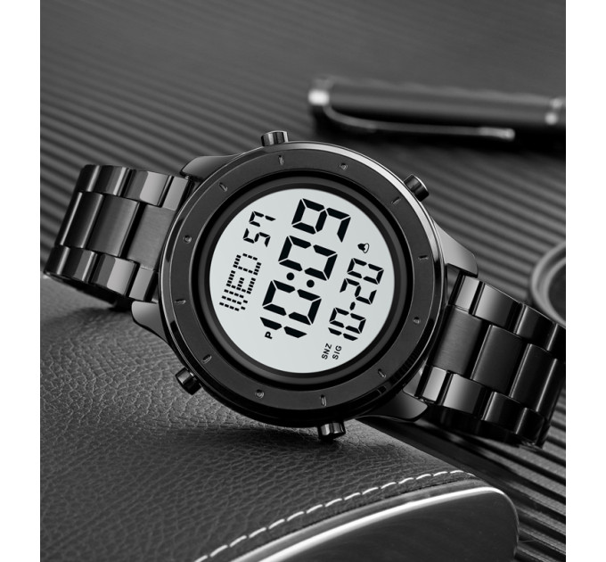 Skmei 1864SBKWT Black-White Steel