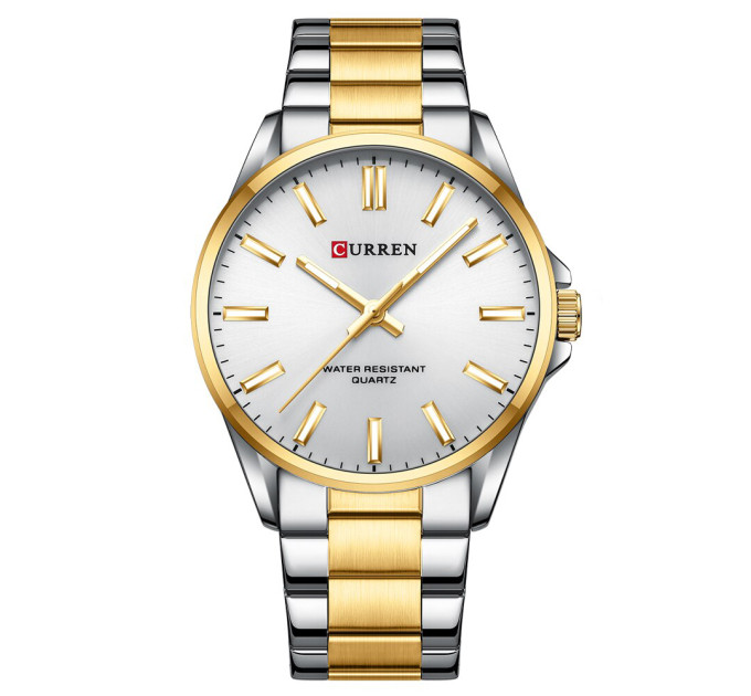 Curren 9090 Silver-Gold-Silver
