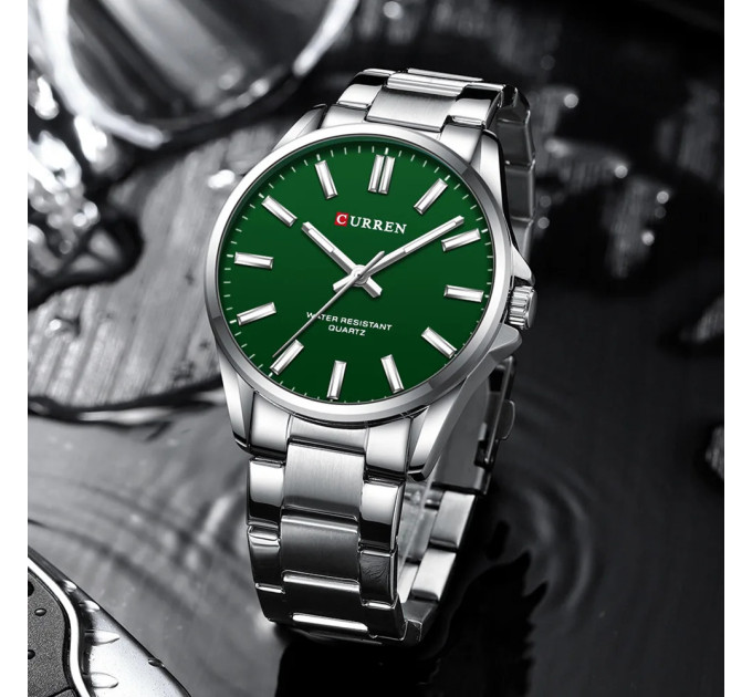 Curren 9090 Silver-Green