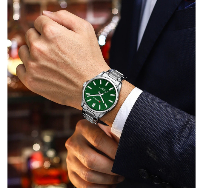 Curren 9090 Silver-Green