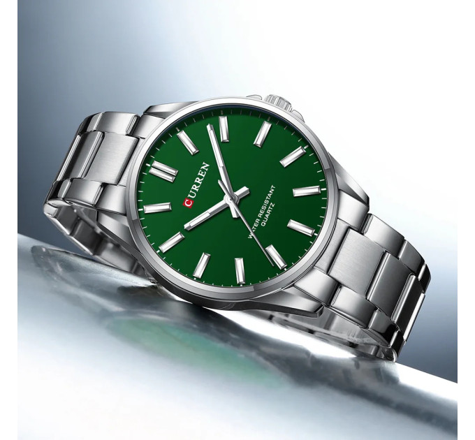Curren 9090 Silver-Green