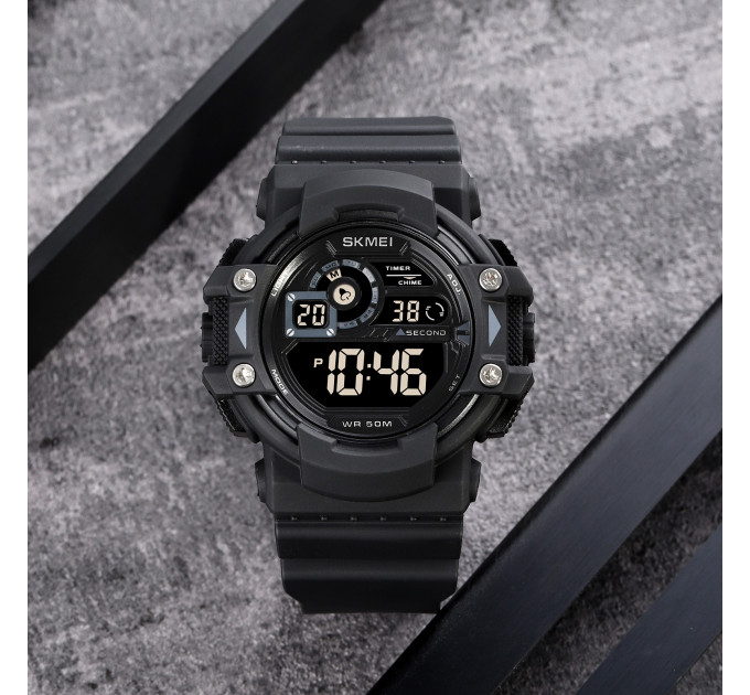 Skmei 1778BKBK Black-Black STOPPED