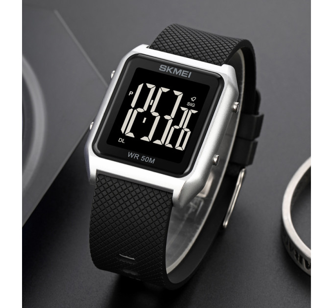 Skmei 1866SIBK Silver-Black