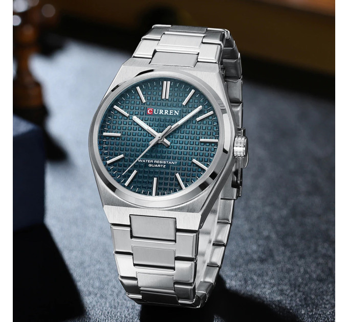 Curren 8439 Silver-Blue