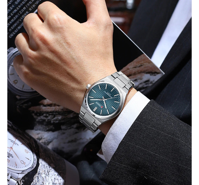 Curren 8439 Silver-Blue