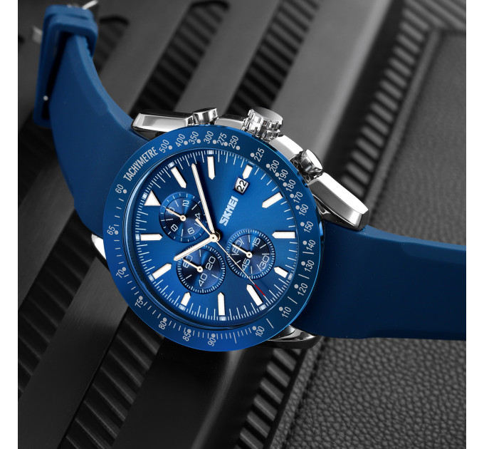 Skmei 9253PSIBU Silver-Blue Sil