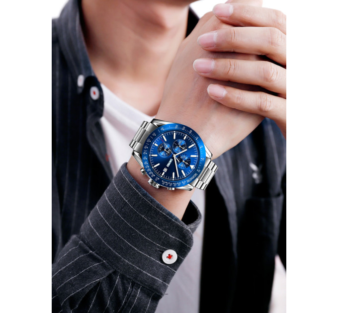 Skmei 9253SIBU Silver-Blue SALE