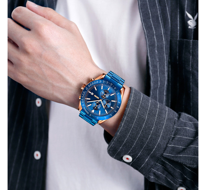 Skmei 9253RGBU Rose Gold-Blue SALE