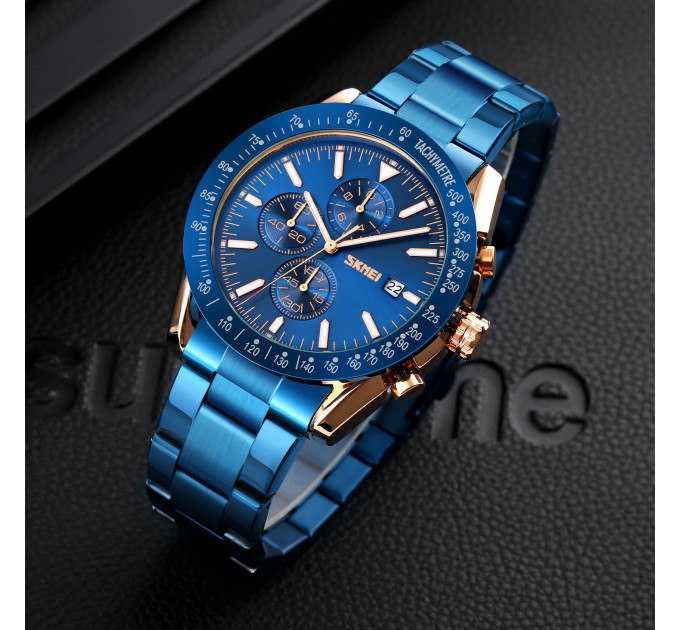 Skmei 9253RGBU Rose Gold-Blue SALE