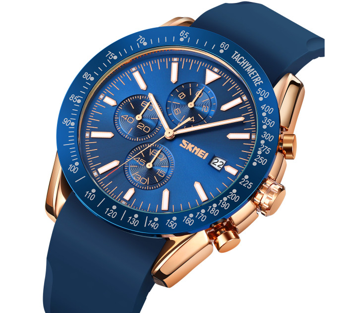 Skmei 9253PRGBU Rose Gold-Blue Sil