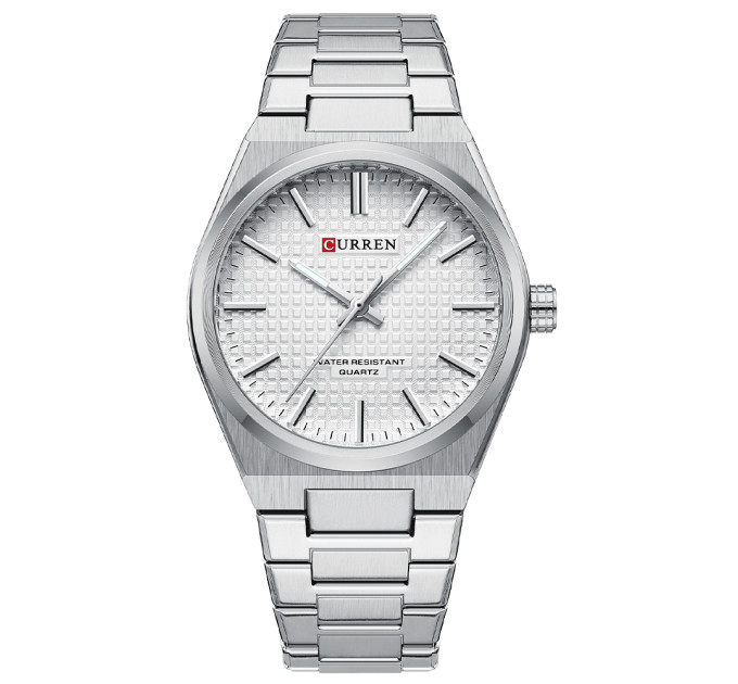 Curren 8439 Silver-White